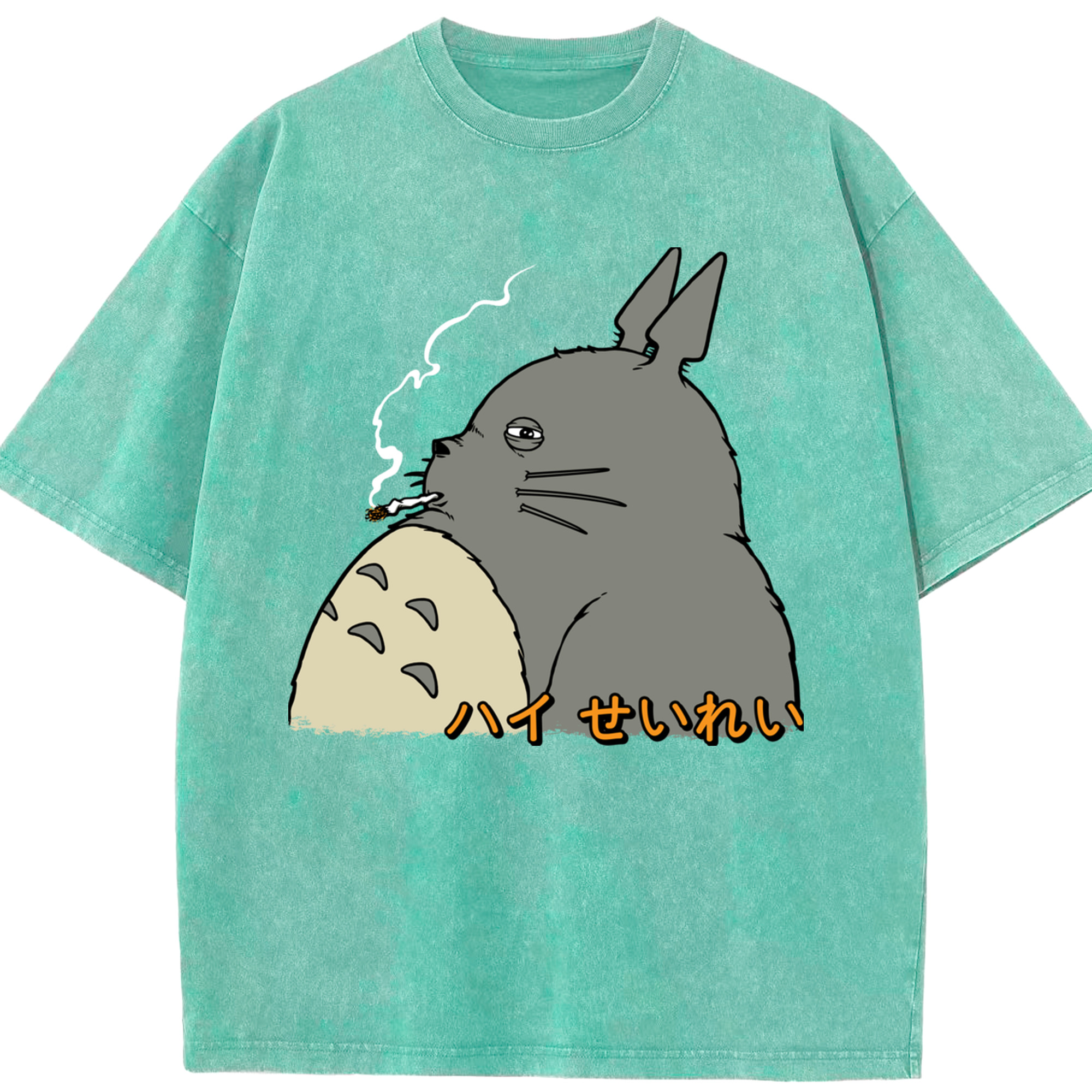 （画像用） となりのトトロ 草壁メイ 草壁サツキ My Neighbor Totoro Satsuki Kusakabe Mei Kusakabe 綿100% ヴィンテージ風 半袖Tシャツ（フロントプリント）